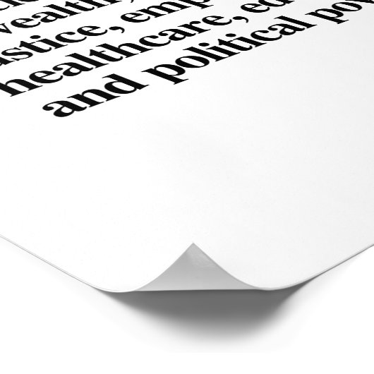 人種主義の体系的定義 ポスター (角)