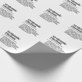 人種主義の体系的定義 ラッピングペーパー (角)