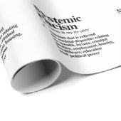 人種主義の体系的定義 ラッピングペーパー (ロールコーナー)