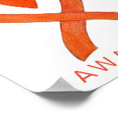 人種寛容認識度リボンアートポスタープリント ポスター (角)