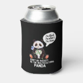 人種差別おもしろい白黒とアジアに対するパンダ 缶クーラー (缶裏面)