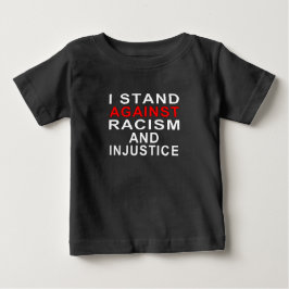 人種差別と不当な扱いに反対します 2 ベビーTシャツ