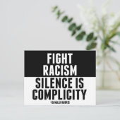 人種差別と闘う沈黙は共犯 ポストカード (スタンド正面)