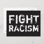 人種差別と闘う社会正義のはがき ポストカード (正面/裏面)