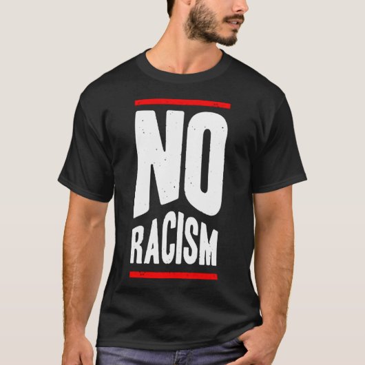 人種差別なし1 Tシャツ (正面)