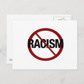 人種差別なし ポストカード (正面/裏面)