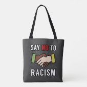 人種差別にノーと言う トートバッグ (裏面)