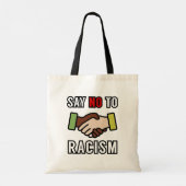 人種差別にノーと言う トートバッグ (裏面)