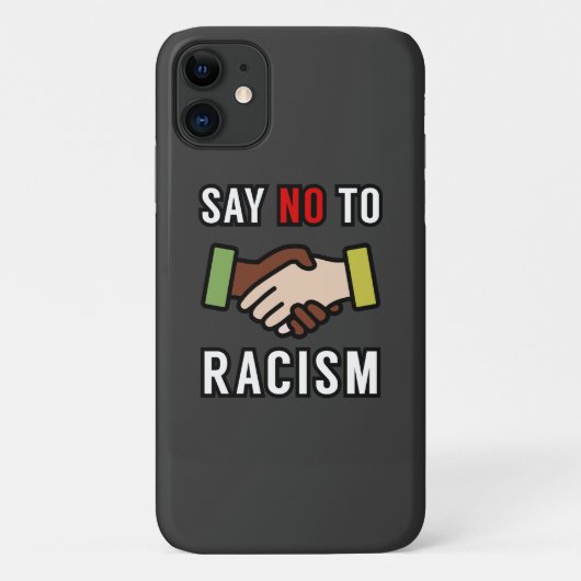 人種差別にノーと言う Case-Mate iPhoneケース (裏面)