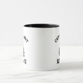 人種差別に反対するおもしろい猫:政治ユーモア猫ママ マグカップ (中央)