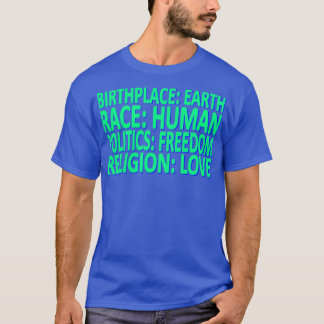 人種差別に反対する政治人権の愛11 Tシャツ