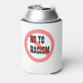 人種差別に反対する |アンチ人種差別のスローガン 缶クーラー (缶裏面)