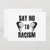 人種差別に反対する ポストカード (正面/裏面)