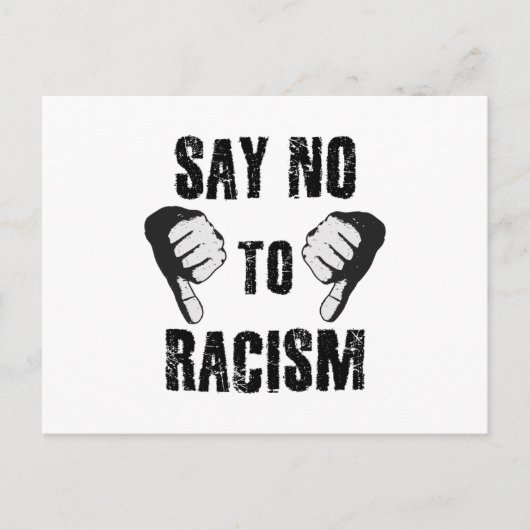 人種差別に反対する ポストカード (正面)