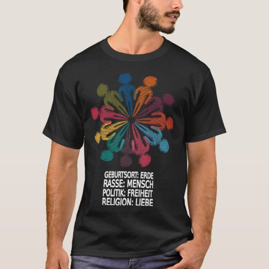 人種差別に対して美しい Tシャツ (正面)