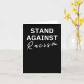 人種差別に立ち向かうアンチ人種差別アンチトランプの貼り紙 カード (黄色い花)