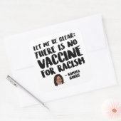 人種差別のためのワクチンはない – KAMALA HARRIS QU スクエアシール (封筒)