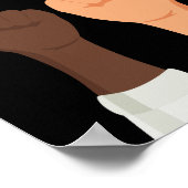 人種差別のポスターにノーと言う ポスター (角)