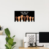 人種差別のポスターにノーと言う ポスター (ホームオフィス)