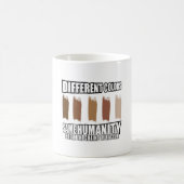 人種差別のマグカップなし コーヒーマグカップ (中央)