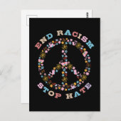 人種差別の嫌いストップを終える ポストカード (正面/裏面)