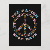 人種差別の嫌いストップを終える ポストカード (正面)