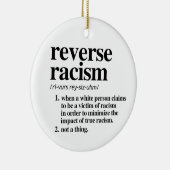 人種差別の定義を逆にする セラミックオーナメント (右)