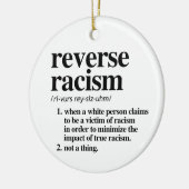 人種差別の定義を逆にする セラミックオーナメント (左)