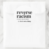 人種差別の定義を逆にする ラウンドシール (バッグ)