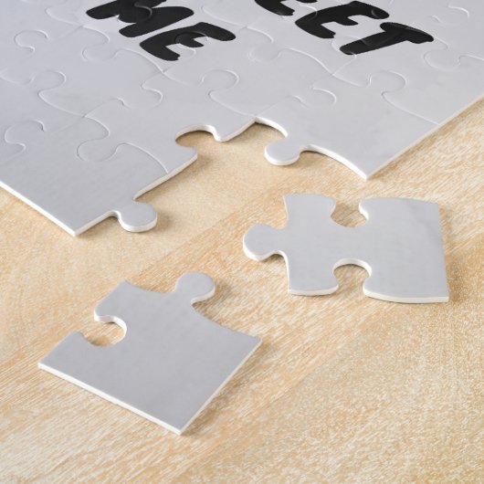 人種差別の迷信の黒猫引用文 ジグソーパズル (側面)