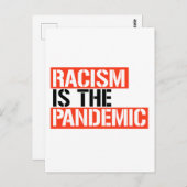 人種差別は大流行だ ポストカード (正面/裏面)