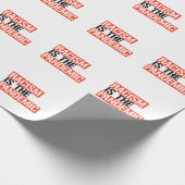 人種差別は大流行だ ラッピングペーパー (角)