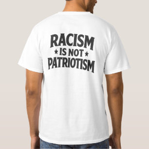 人種差別は愛国心ではない 社会正義 人権 Tシャツ