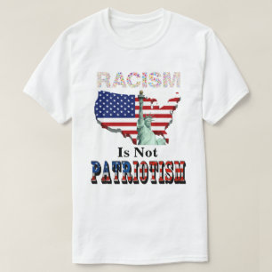 人種差別は愛国心ではない Tシャツ