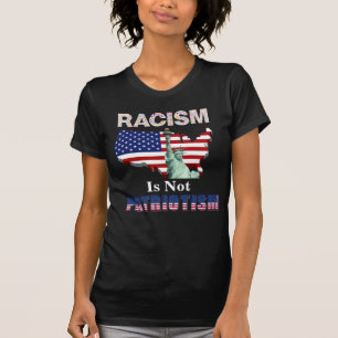 人種差別は愛国心ではない Tシャツ