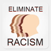 人種差別をなくす スクエアシール (正面)