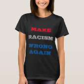 人種差別を再び間違える Tシャツ (正面)