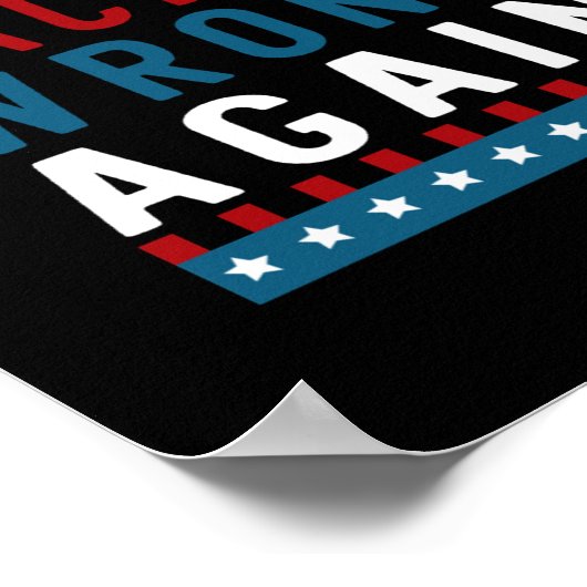 人種差別を再び間違ったステッカーにする ポスター (角)