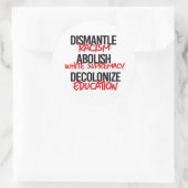 人種差別を取り除き白人至上主義を廃止する ラウンドシール (バッグ)