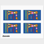 「人種差別を終わらせる」 長方形シール (シート)