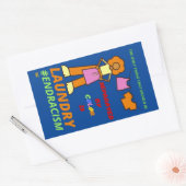 「人種差別を終わらせる」 長方形シール (封筒)