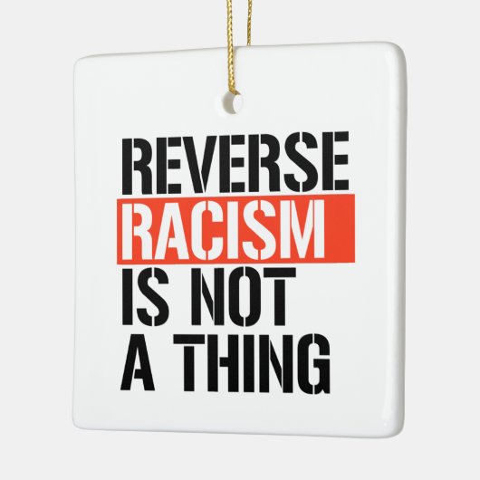 人種差別を覆す行為は問題ではない セラミックオーナメント (左)