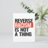 人種差別を覆す行為は問題ではない ポストカード (スタンド正面)