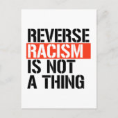 人種差別を覆す行為は問題ではない ポストカード (正面)