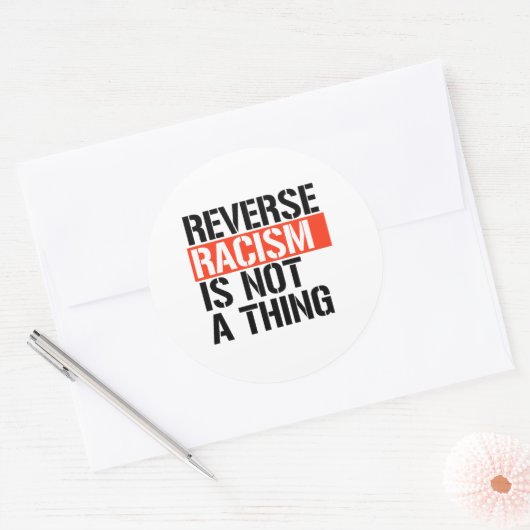 人種差別を覆す行為は問題ではない ラウンドシール (封筒)