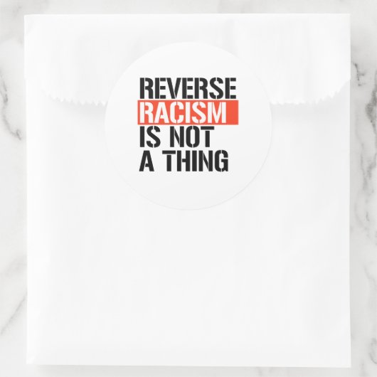 人種差別を覆す行為は問題ではない ラウンドシール (バッグ)