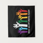 人種差別を誤ったハート手にする タペストリー (正面)