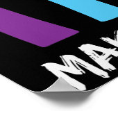 人種差別を誤ったハート手にする ポスター (角)