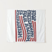 人種差別ストップを装うことは愛国心だ タペストリー (正面(横))