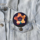 人種差別ストップボタン 缶バッジ (インサイチュ)